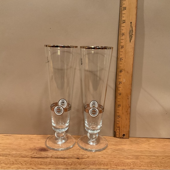 Set of 2 WARFTEINER LIGHT WEIGHT BEER GLASSES - Picture 5 of 5